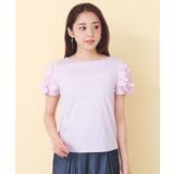 フリルドッキングスリーブTシャツ【洗濯機OK／UVケア】 | index | 詳細画像14 