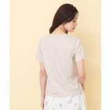 【接触冷感】ビッグロゴ刺繍ビジュー付きTシャツ《洗濯機OK／UVケア》 | index | 詳細画像15 