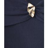 ブローチ風ゴールドパーツ付きアシメニット【洗濯機OK/坑ピル】 | index | 詳細画像12