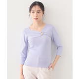 ブローチ風ゴールドパーツ付きアシメニット【洗濯機OK/坑ピル】 | index | 詳細画像13