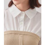 シャツドッキングペプラムニット【洗濯機OK】 | index | 詳細画像22