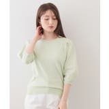 【UVケア】6分袖タックスリーブニット《洗濯機OK／XS～LL／9col》 | index | 詳細画像30 