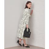 フラワーハイネックタックワンピース【洗濯機OK/イージーアイロン/防シワ】 | index | 詳細画像4