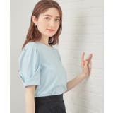 サックスブルー(090) | 【UVケア 接触冷感】ベアタックスリーブトップス《吸水速乾 透け防止 | index