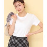 オフホワイト(003) | 【接触冷感/UVケア】リボンテープロゴTシャツ《洗濯機OK》 | index