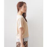 【接触冷感/UV】刺繍ロゴ裾レースTシャツ《洗濯機OK》 | index | 詳細画像14