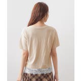 【接触冷感/UV】刺繍ロゴ裾レースTシャツ《洗濯機OK》 | index | 詳細画像15