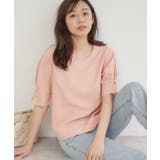 オレンジ(065) | 《新色追加》タックスリーブブラウス【洗濯機洗い可/吸水速乾/防シワ/抗ピル】 | index