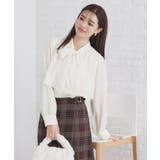 《5color XS LLsize》レイヤードボウタイブラウス【洗濯機洗い可 | index | 詳細画像3 