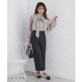 《5color XS LLsize》レイヤードボウタイブラウス【洗濯機洗い可 | index | 詳細画像17 