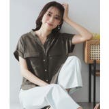 ダブルポケットスキッパーブラウス【洗濯機洗い可/イージーアイロン】 | index | 詳細画像14 