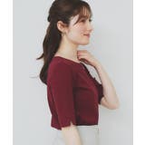 《7色展開/XS-LLサイズ》ボートネックリブトップス【UV/洗濯機洗い可】 | index | 詳細画像19 