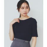 《7色展開/XS-LLサイズ》ボートネックリブトップス【UV/洗濯機洗い可】 | index | 詳細画像27 