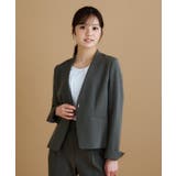 ストレッチノーカラージャケット セットアップ対応 | index | 詳細画像1