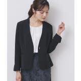 ネイビー(894) | ストレッチノーカラージャケット セットアップ対応 | index