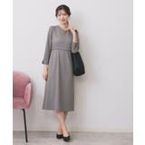 ストレッチキーネックワンピース【洗濯機OK/イージーアイロン】 | index | 詳細画像18 