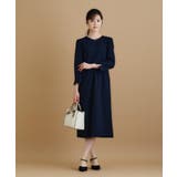 ストレッチキーネックワンピース【洗濯機OK/イージーアイロン】 | index | 詳細画像10 