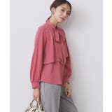 アシンメトリーレイヤードボウタイブラウス【洗濯機OK イージーアイロン 防シワ】… | index | 詳細画像7 