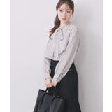 アシンメトリーレイヤードボウタイブラウス【洗濯機OK イージーアイロン 防シワ】… | index | 詳細画像19 