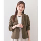 ブラウン(844) | ストレッチテーラードジャケット セットアップ対応可【洗濯機OK 接触冷感 | index