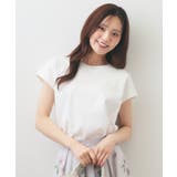 オフホワイト(003) | 【接触冷感／UV】ワンポイント刺繍Tシャツ《7col／XS~3L／洗濯機OK》 | index