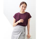 ボルドー(064) | 【接触冷感／UV】ワンポイント刺繍Tシャツ《7col／XS~3L／洗濯機OK》 | index
