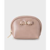 リボンモチーフ付きシェル型ポーチ | index | 詳細画像1