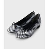 ブラック(119) | ラウンドトゥヒールバレエシューズ | index