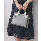 ブルー(191) | 【2WAY】リボンハンドルミドルトートバッグ | index