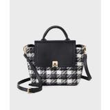 【2WAY】ラメツイードチェックコンビミドルハンドバッグ | index | 詳細画像5 