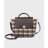 【2WAY】ラメツイードチェックコンビミドルハンドバッグ | index | 詳細画像6 