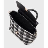 【2WAY】ラメツイードチェックコンビミドルハンドバッグ | index | 詳細画像11 