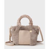 フリルハンドル フェイクファーミドルトートバッグ | index | 詳細画像10 