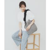 グレー(012) | 雑材ワンショルダーフリルA4トート | index