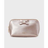 ピンク(072) | ラメ合皮リボンポーチ | index