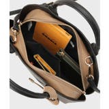 軽量合皮バイカラーミドルボストンバッグ【2WAY】 | index | 詳細画像12 