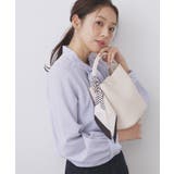 アイボリー(004) | ストライプスカーフ付きミドルバッグ【2WAY】 | index
