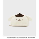 アイボリー(004) | ◆【ポムポムプリン】ふわふわフェイスポーチ | index