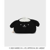 ブラック(019) | ◆【ポムポムプリン】ふわふわフェイスポーチ | index