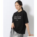 ブラック(019) | 【洗える/プチプラ/綿100%】グラフィック半袖ゆるTシャツ | SHOO・LA・RUE