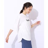 【洗える/綿100%/プチプラ】アウトも決まる ラウンドヘム プリントTシャツ | SHOO・LA・RUE | 詳細画像14