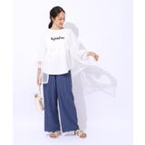 【洗える/綿100%/プチプラ】アウトも決まる ラウンドヘム プリントTシャツ | SHOO・LA・RUE | 詳細画像15