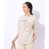 【洗える/綿100%/プチプラ】アウトも決まる ラウンドヘム プリントTシャツ | SHOO・LA・RUE | 詳細画像17