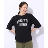 【洗える/綿100%/プチプラ】アウトも決まる ラウンドヘム プリントTシャツ | SHOO・LA・RUE | 詳細画像1