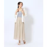 【歩くたび揺れる】上品な透け感カラーボイルスカート | SHOO・LA・RUE | 詳細画像8