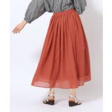 【歩くたび揺れる】上品な透け感カラーボイルスカート | SHOO・LA・RUE | 詳細画像15