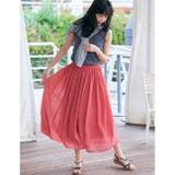 【歩くたび揺れる】上品な透け感カラーボイルスカート | SHOO・LA・RUE | 詳細画像32