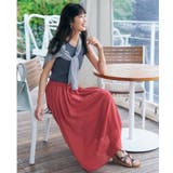 【歩くたび揺れる】上品な透け感カラーボイルスカート | SHOO・LA・RUE | 詳細画像33
