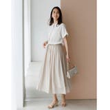 【歩くたび揺れる】上品な透け感カラーボイルスカート | SHOO・LA・RUE | 詳細画像34