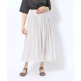 【歩くたび揺れる】上品な透け感カラーボイルスカート | SHOO・LA・RUE | 詳細画像18